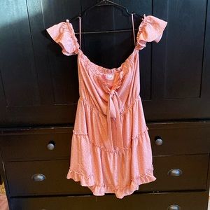 Peach super cute mini dress